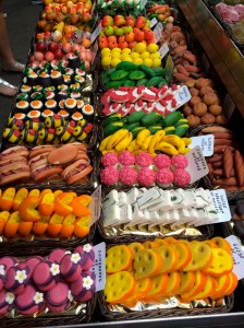 Fresh-made Marzipan at La Boqueria